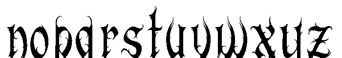 Ruminus Font LOWERCASE