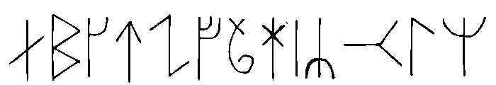 Runasvikingas Regular Font UPPERCASE