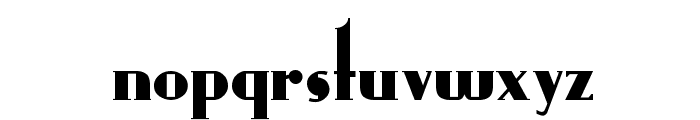 Rundfunk Font LOWERCASE