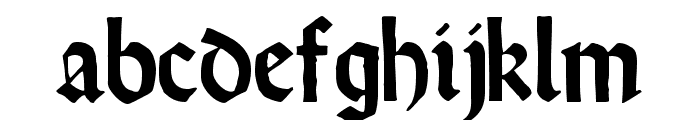 RundgotischRauh Font LOWERCASE