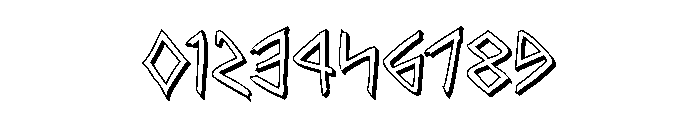 Rune Slasher 3D Font OTHER CHARS