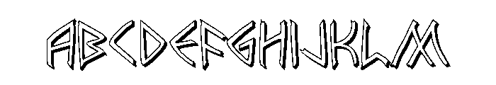Rune Slasher 3D FONT
