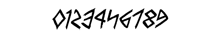 Rune Slasher Bold Italic Font OTHER CHARS