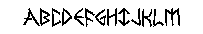 Rune Slasher Bold Font UPPERCASE