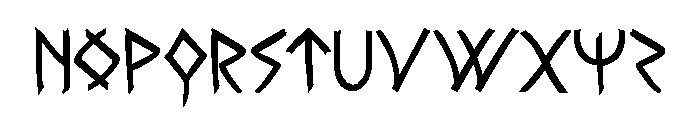 Rune Slasher Bold Font UPPERCASE