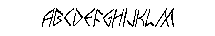 Rune Slasher Condensed Italic FONT