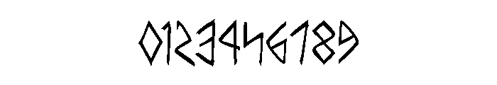Rune Slasher Condensed Font OTHER CHARS