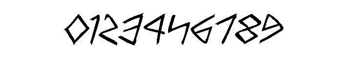 Rune Slasher Expanded Italic Font OTHER CHARS