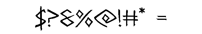 Rune Slasher Expanded Font OTHER CHARS