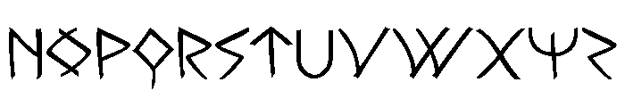 Rune Slasher Expanded Font UPPERCASE