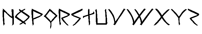 Rune Slasher Expanded Font LOWERCASE