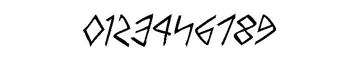 Rune Slasher Italic Font OTHER CHARS