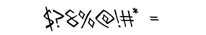 Rune Slasher Leftalic Font OTHER CHARS