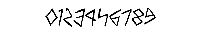 Rune Slasher Rotated 2 Font OTHER CHARS