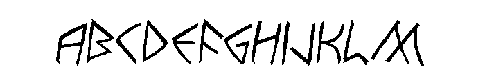 Rune Slasher Rotated 2 FONT