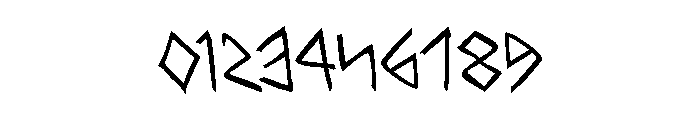 Rune Slasher Rotated Font OTHER CHARS