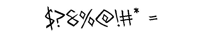 Rune Slasher Rotated Font OTHER CHARS