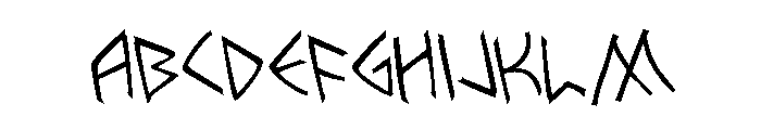 Rune Slasher Rotated FONT
