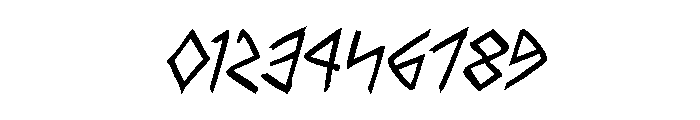 Rune Slasher Semi-Bold Italic Font OTHER CHARS