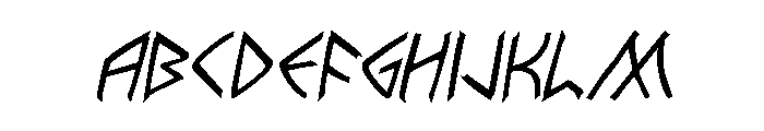 Rune Slasher Semi-Bold Italic FONT