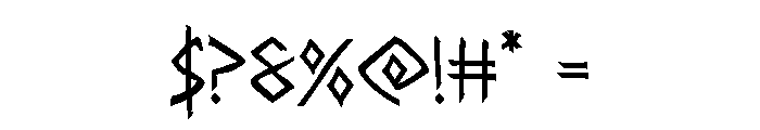 Rune Slasher Semi-Bold Font OTHER CHARS