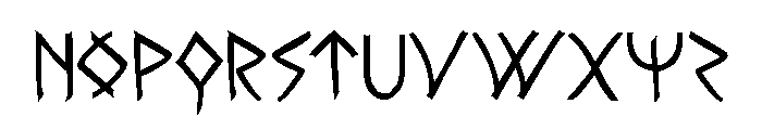 Rune Slasher Semi-Bold Font UPPERCASE