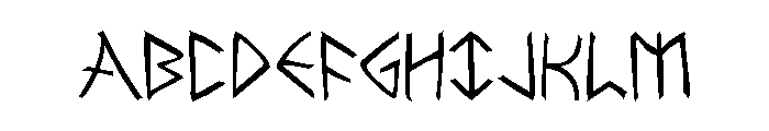 Rune Slasher Font UPPERCASE