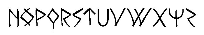 Rune Slasher Font UPPERCASE