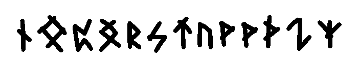Rune23571 Regular Font LOWERCASE