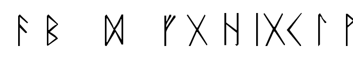 Rune Font UPPERCASE