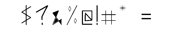 Runeicity DecorativeRegular Font OTHER CHARS