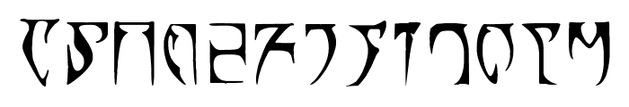 Runes - The elder scroll Font UPPERCASE