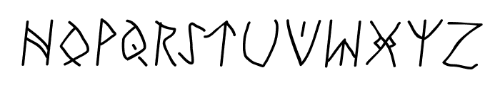RunesWritten Font UPPERCASE