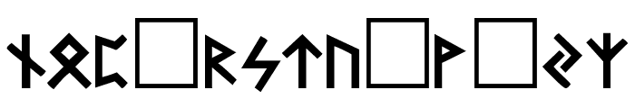 Runic Regular Font LOWERCASE