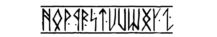 Runic Font UPPERCASE