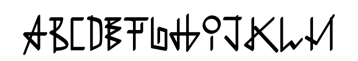 Runica Regular Font UPPERCASE