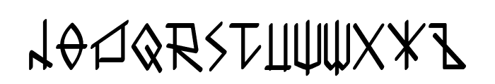 Runica Regular Font UPPERCASE