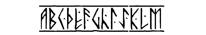 Runic Font LOWERCASE