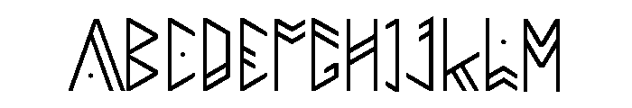 Runicesque Font UPPERCASE