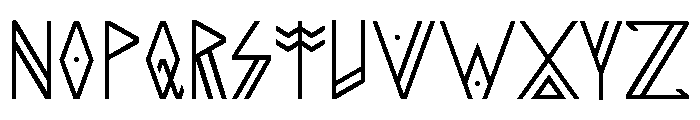 Runicesque Font UPPERCASE