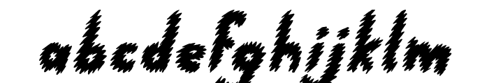 Running Scared Font LOWERCASE