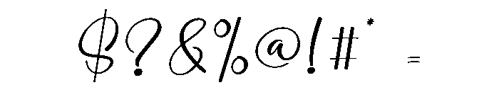 Running Font OTHER CHARS