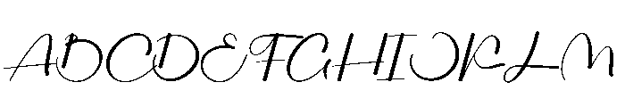 Running Font UPPERCASE