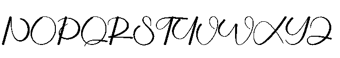 Running Font UPPERCASE