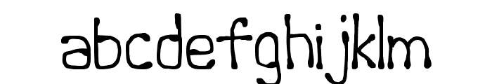 Runoff Font LOWERCASE
