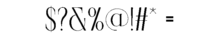 Runway Font OTHER CHARS