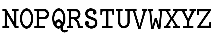 Rursus Compact Mono Font UPPERCASE
