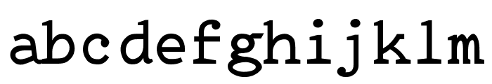 Rursus Compact Mono Font LOWERCASE