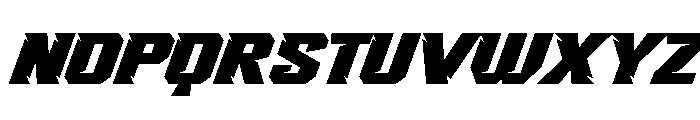 Rush Driver Italic Font UPPERCASE