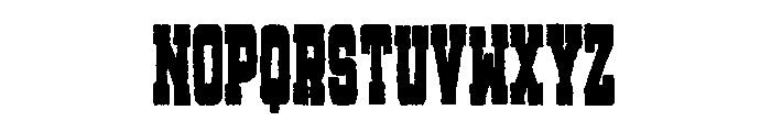 Rusky West Font UPPERCASE